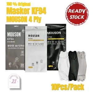 Masker 4Ply Korea KF94 Mouson Warna Isi 10 Pcs Berkualitas