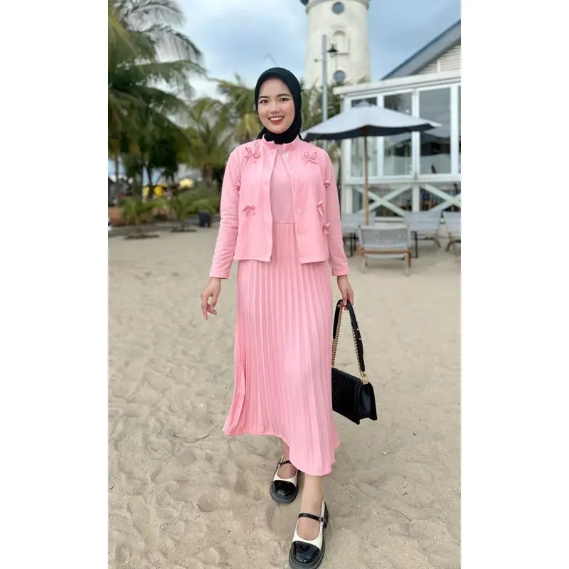 FILO - BONRY SET DRESS PLISKET / ONE SET DRESS ROK KERUT 1