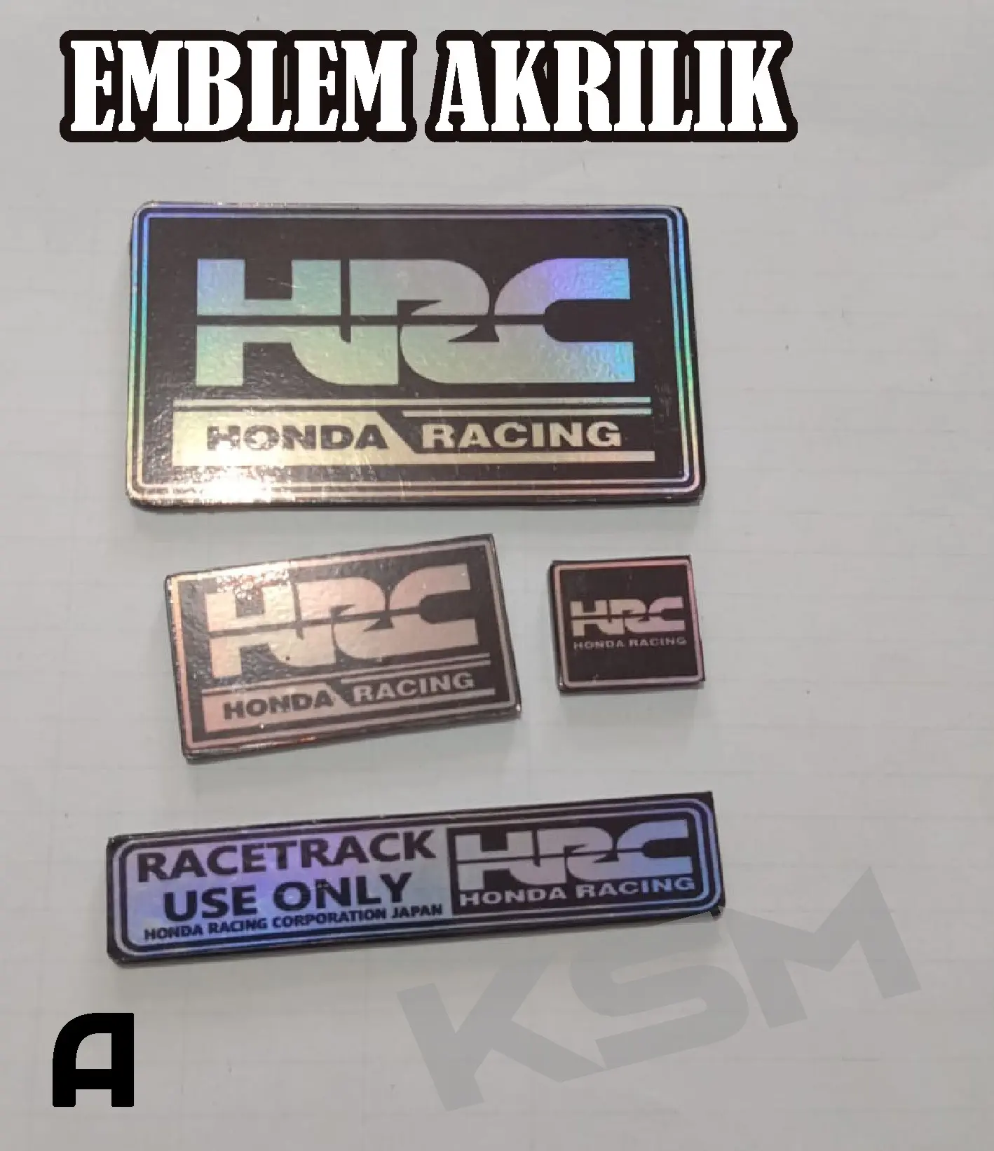EMBLEM LOGO AKRILIK HONDA VARIO 125/150 ISI 4 PCS