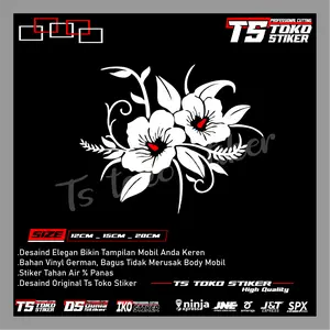 sticker tribal rosse, sticker bunga, sticker helogram terkeren Car