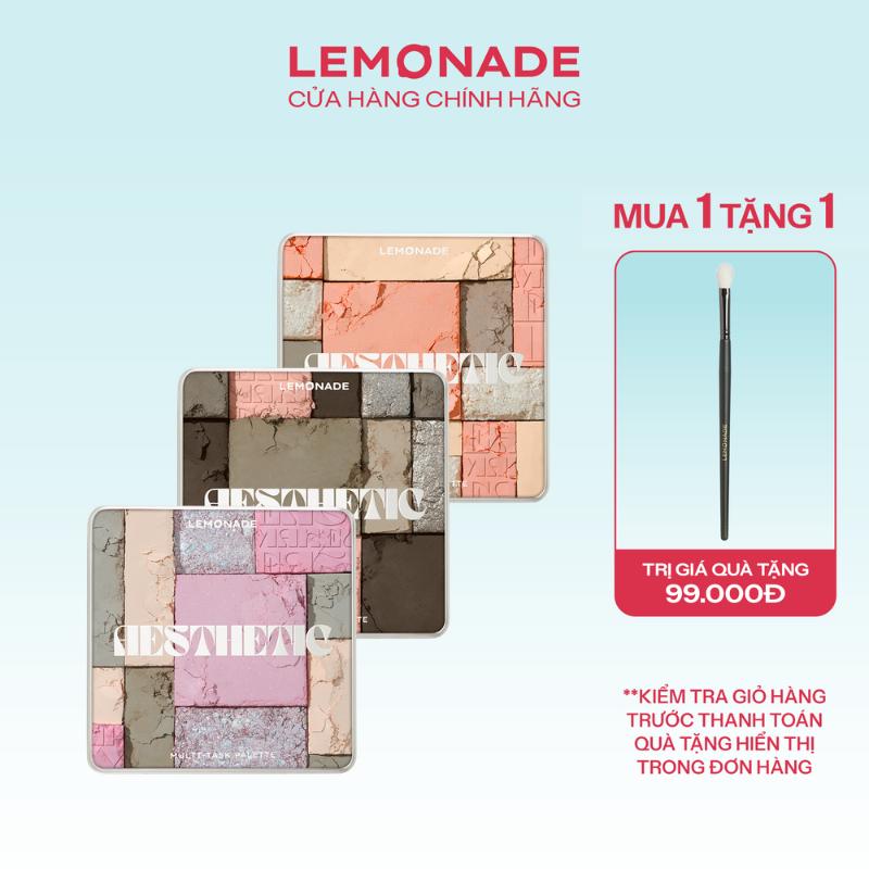 [MUA 1 TẶNG 1] MUA 01 Bảng phấn mắt đa năng Lemonade Aesthetic Multi-task Palette 10.8g TẶNG  01 Cọ trang điểm mắt chuyên dụng