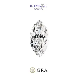 Illuminare-(100% Original) PREMIUM QUALITY MARQUISE 1-5 Carat Batu Permata Loose Berlian Moissanite Asli Lolos Diamond Test Pen
