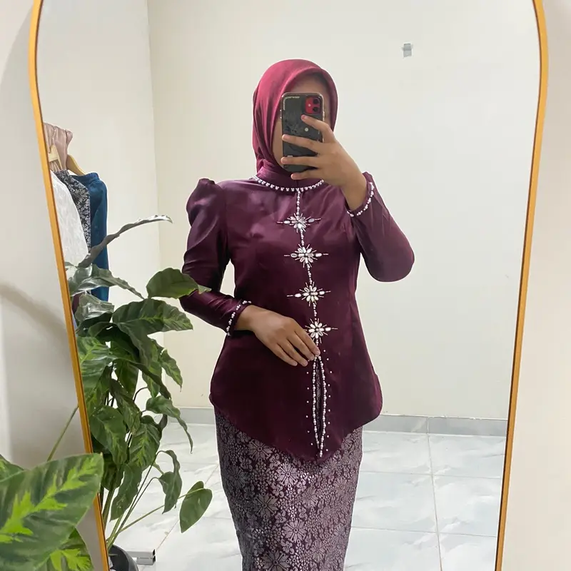 Terbaru inara set kurung melayu + rok songket 2