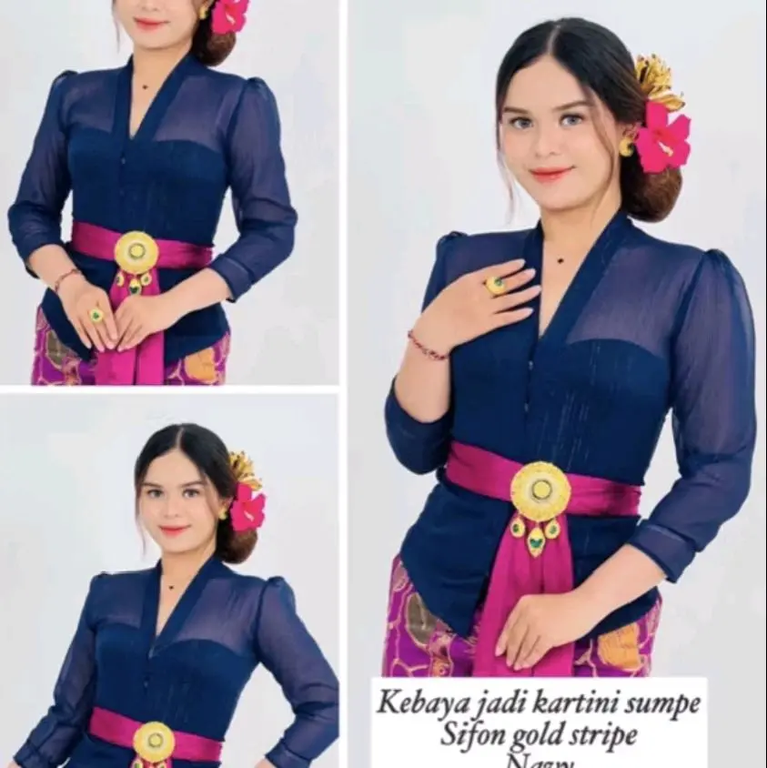 Kebaya Jadi Sifon Metalik Terbaru | Kebaya Bali | Kebaya Jadi Bali | Kebaya Brokat