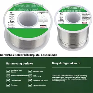 Kawat solder baru, kawat solder korek api, kawat solder baja tahan karat, kawat timah las ramah lingkungan, kawat solder tembaga nikel rumah tangga tanpa pencucian