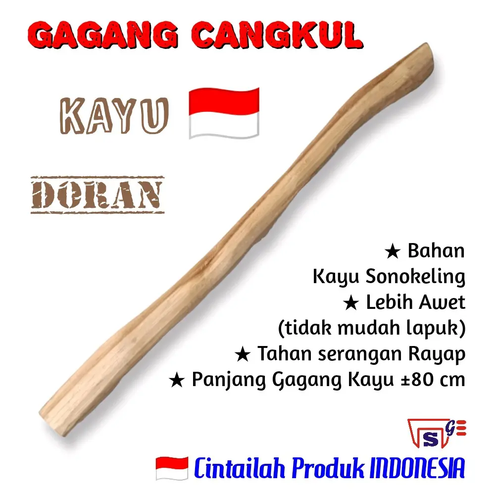Gagang Cangkul Kayu Doran Indonesia Setya Global