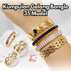 [No 201 s/d 247]-[Bangle 47 Model]-[JoAcc] Kumpulan Gelang Fashion Gelang Wanita Gelang Dewasa Gelang Titanium Stainless Anti Karat - Perhiasan Aksesoris Fashion