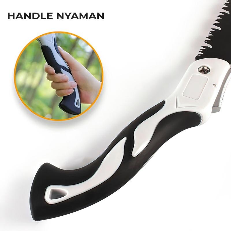 Product Introduction of Gergaji Lipat Portabel Folding Wood Hand Saw GERGAJI POHON GERGAJI KAYU 210mm - 250mm -300mm - Hitam 15