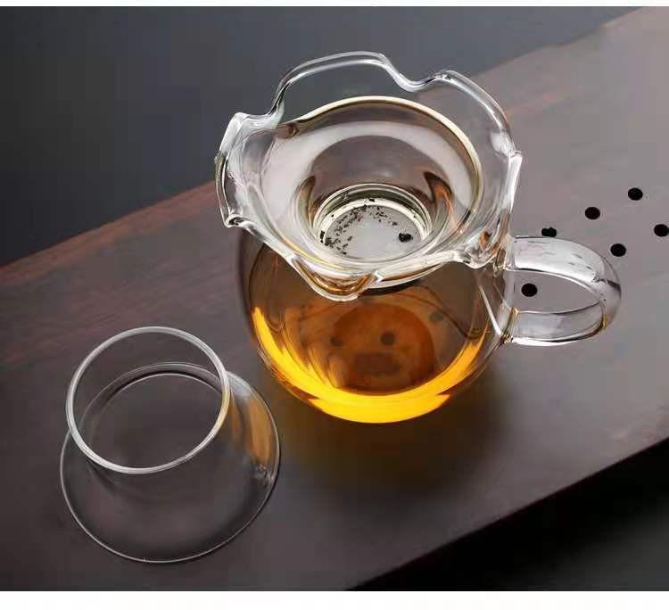 Product Introduction of Heat-Resistant Glass Tea Funnel Tea Filter Tea Strainer Fair Mug Tea Separator Funnel Stainless Steel Screen Filter Tea Ceremony Utensils Wholesale 6