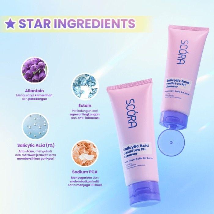 SCORA GENTLE LOW PH CLEANSER 100 ML |  D-PANTHENOL GENTLE LOW PH | SALICYLIC ACID GENTLE LOW PH CLEANSER 100ML 1