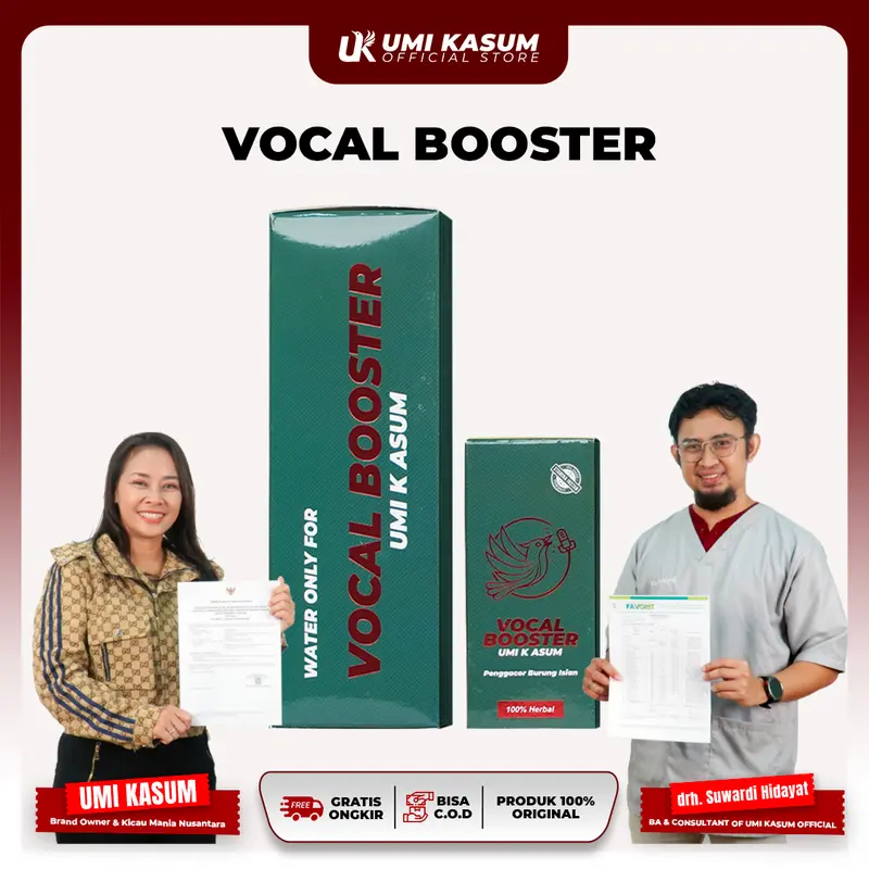 Vocal Booster Umi Kasum Minuman Burung Isian Multivitamin Penggacor Burung Masteran 0