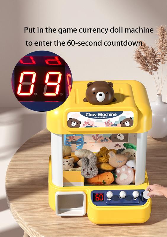 Product Introduction of Kids Mini Arcade Grabber- Claw machine Toy Doll Dispenser Crane Toy Great Gift for Birthday & Christmas -with LED Light -Fairy Tale 18
