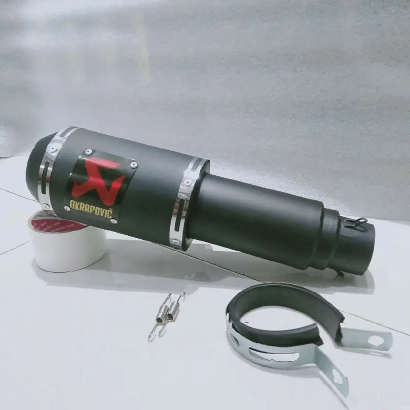 Silnser Akrapovic GP Lorenzo untuk Motor Vixion CBR CB R15 Scorpion Byson Fu Sonic Supra Jupiter Mio Beat Vario Nmax Aerox DLL - Motorcycle Knalpot 3