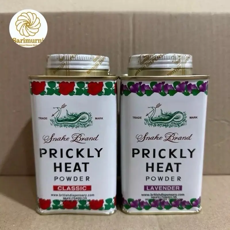 Prickly Heat Powder 150gr Bedak Snake Brand Bedak Gatal Biang Keringat ( Varian Classic & Lavender )