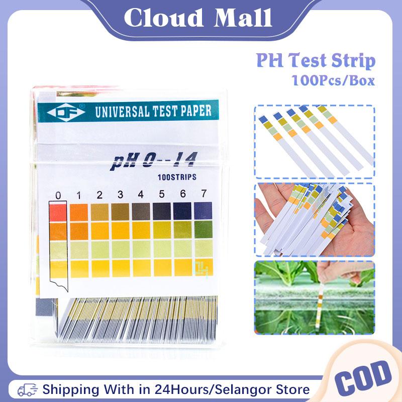 Boxph App 100Pcs/BoxPH Strips Plastic PH Test Paper Strips Universal PH 0-14 for ...