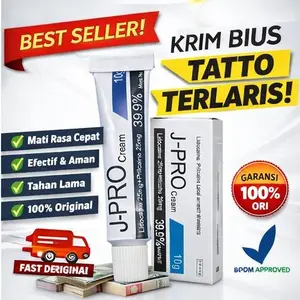 J-PRO Krim Anestesi Tattoo 10g Numbing Cream Sulam Alis & Bibir Pereda Nyeri Sebelum Tato Mengatasi Lingkaran Hitam dan Kantung Perawatan Wajah