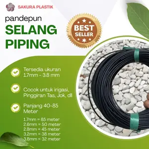 Selang piping +-40-50 meter/ Rotan piping tas plastik hitam