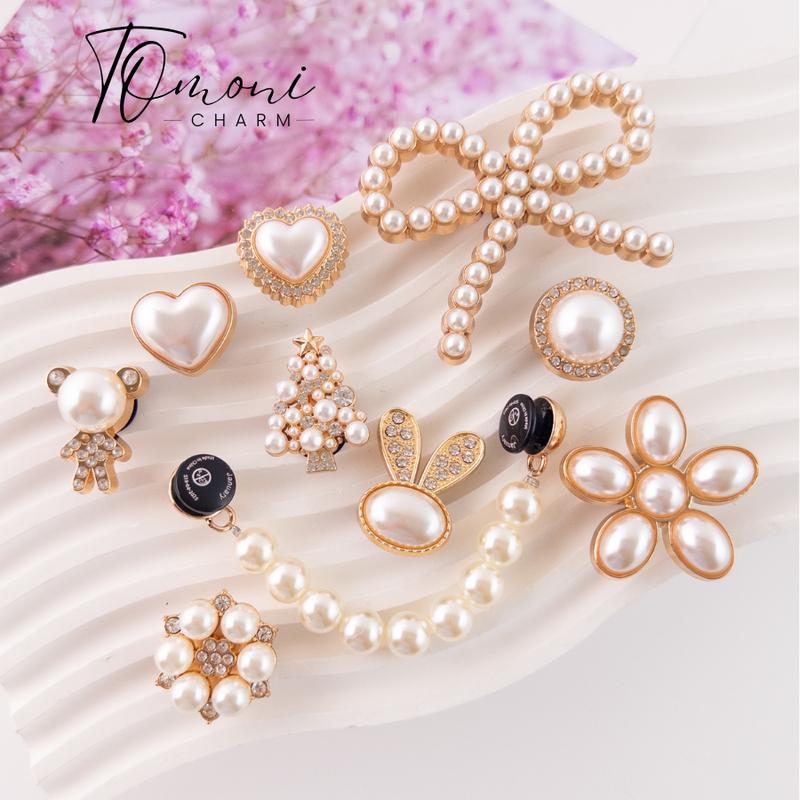 TOMONI Sticker Gắn Dép, Charm, Jibbitz Cross DIY Xinh Xắn, Phụ Kiện Giày Dép Kim Loại Đính Đá Món Quà Lý Tưởng Cho Sinh Nhật TM02