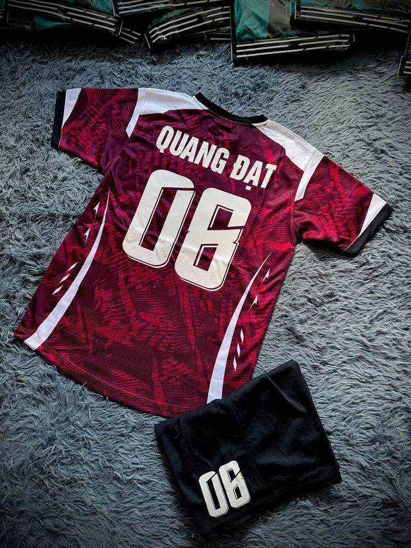 CÓ IN TÊN Áo Bóng Đá Amax đỏ 20KG -80KG... . Chất Thun Lạnh Mềm Mịn Thoáng Mát - Tập Thể Dục Top Sports