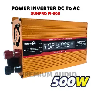 Pengubah Arus DC To AC 500Watt Power Inverter SUNPRO PI-500 With USB 5V - Power Inverter DC To AC Pengubah Arus Aki Ke Listrik Rumah 500 Watt SUNPRO Pl500