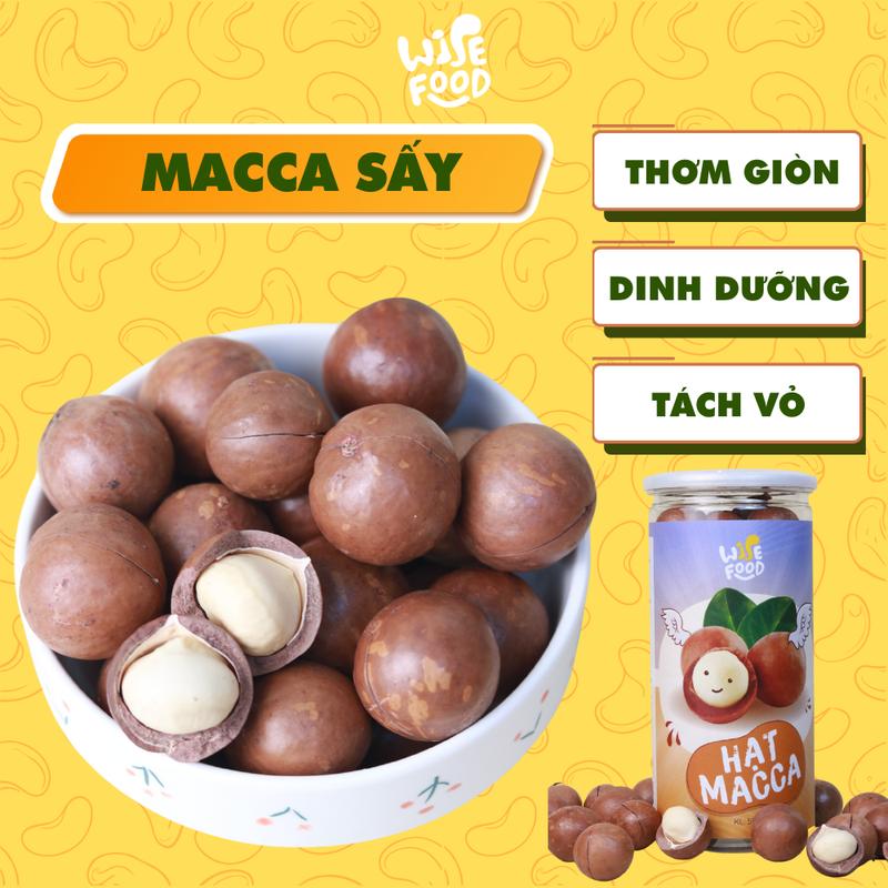 Macca Sấy Nứt Vỏ WISE FOOD 500g