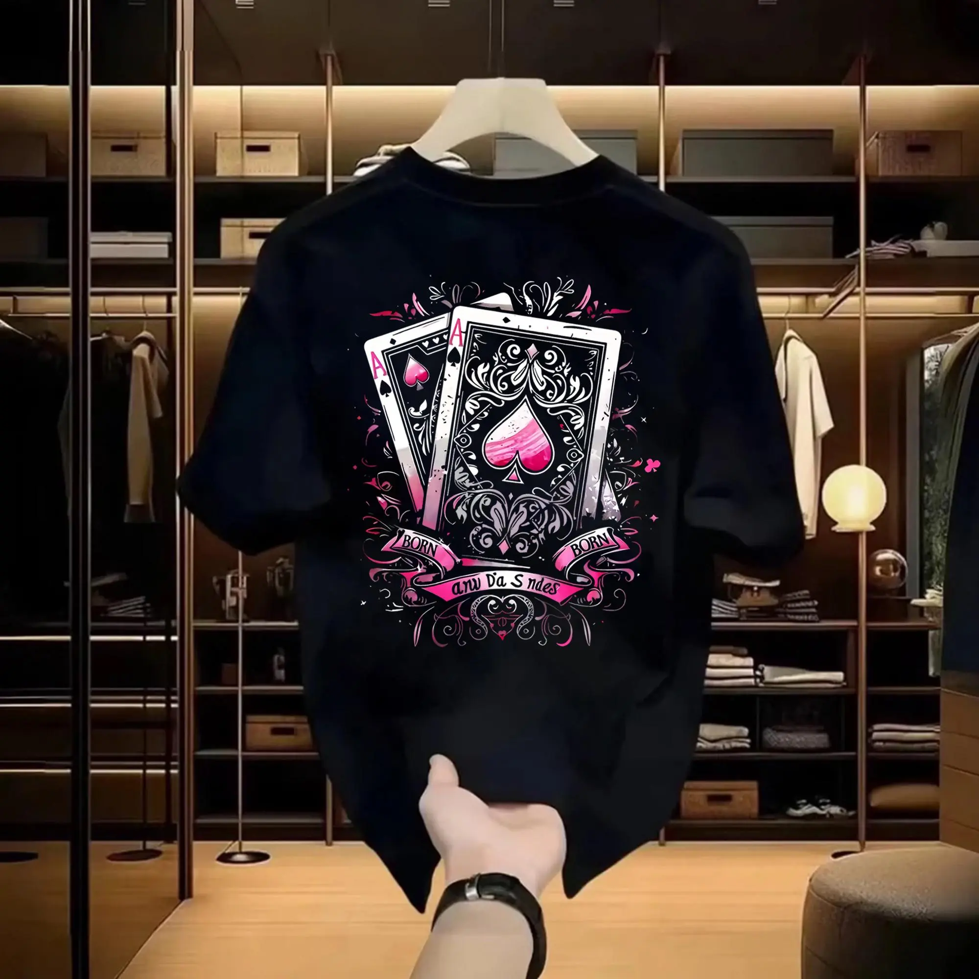 JKTee "Poker Card'' | Kaos Katun Premium Pria Wanita Unisex Lengan Pendek | Retro Streetwear Vintage Korean Style | COD