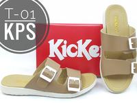 Gambar Kickers Sandal Gesper Flat Murah Kode T-01 / PR-02 - Sandal Kekinian - Ungu, 37 dari majujayashop1 Kota Surabaya 2 Tokopedia