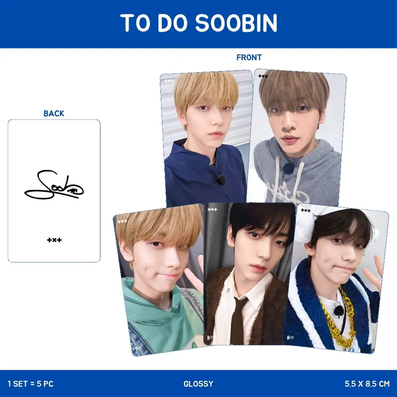 PHOTOCARD TXT SELCA TO DO TEMPTATION 2SISI (ISI 5 PCS + LAMINASI 2 SISI) TANDA TANGAN TTD KPOP IDOL KOREA PREMIUM MURAH UNOFFICIAL YEONJUN SOOBIN BEOMGYU TAEHYUN HUENINGKAI READY STOCK ! 8