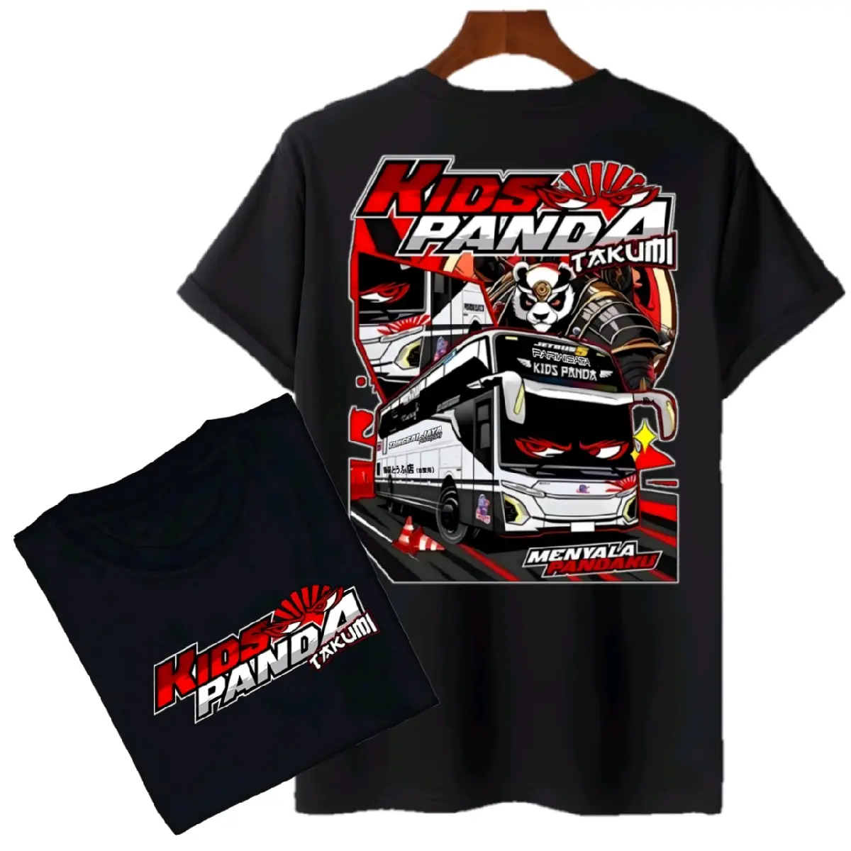 DTF | BAJU ATASAN ANAK GAMBAR BUS MANIA K!DS PANDA NEW / KAOS SABLON ANAK BISMANIA K!DS PANDA FASHION ANAK HITAM PUTIH