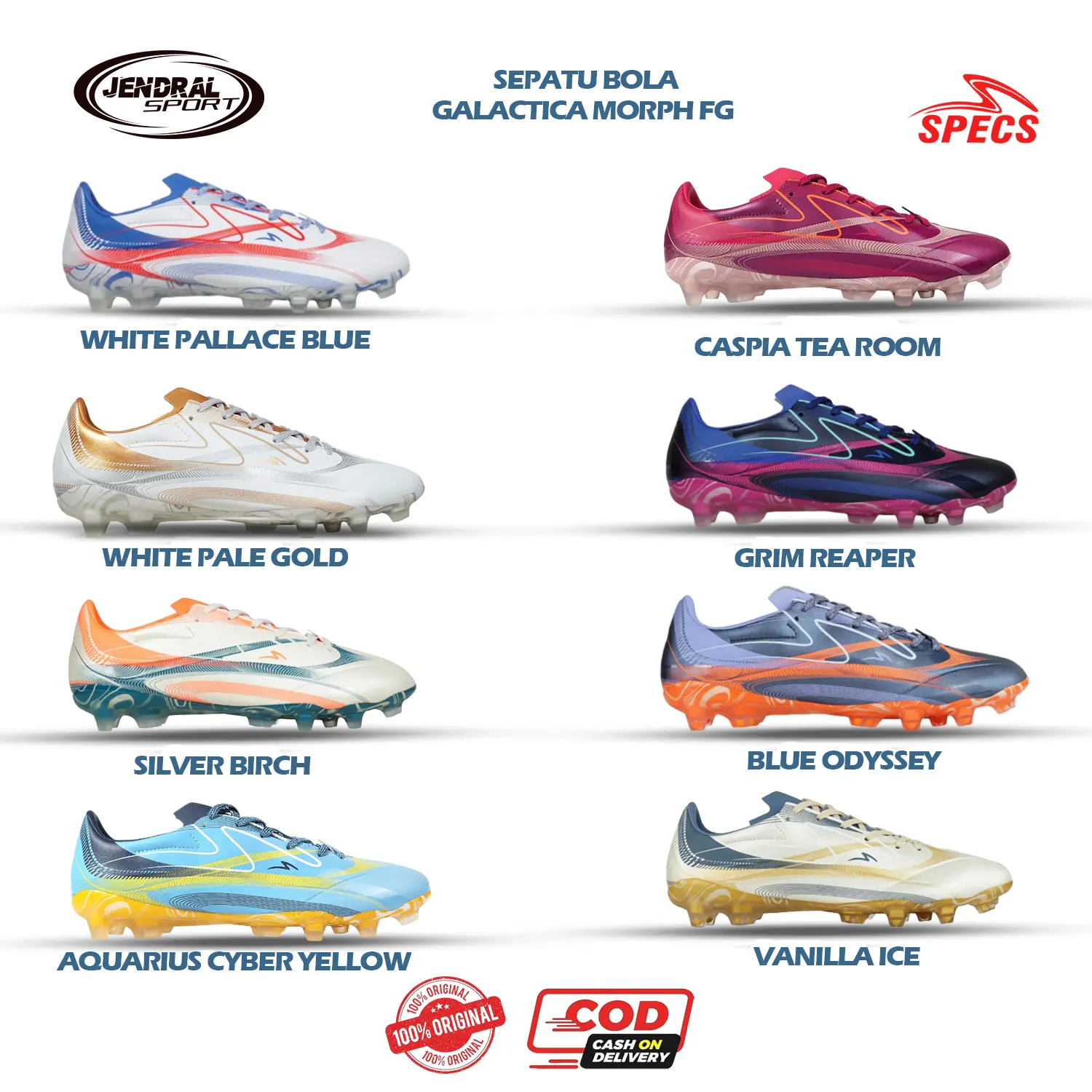 SEPATU BOLA DAN FUTSAL SPECS GALACTICA MORPH FG SERIES