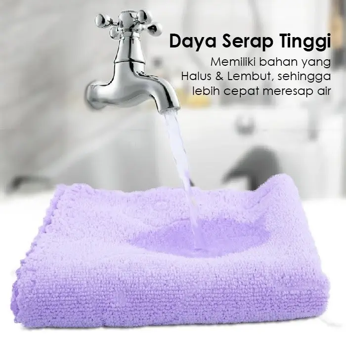 Handuk Mandi kecil / Handuk Microfiber 60x30cm Motif Embos Bear / Handuk Anak Bahan Halus Lembut / Handuk Olahraga / Handuk Gym 2