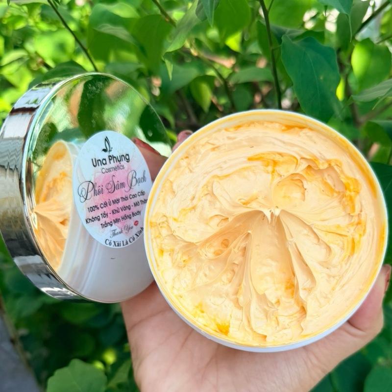  Kem Body Phôi Sâm Bạch  200gr  – Không Tẩy Không BNL   Tặng kèm kem 100gr Tạo Ẩm   – Hỗ Trợ Khử Thâm Khử Vàng 