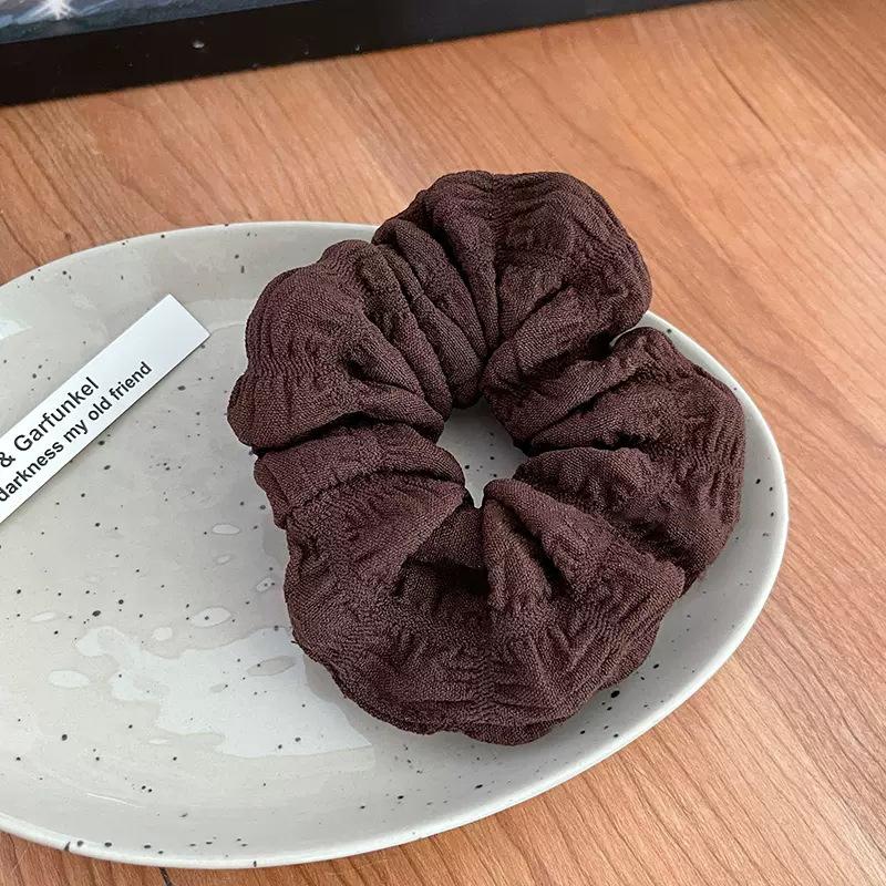 Product Introduction of Scrunchie Xếp Li Lông Mịn Cho Nữ, Dây Buộc Tóc, Tóc Đuôi Ngựa Cao, Co Giãn, Scrunchies Lớn, Mũ Đội Đầu Kiểu Pháp Cho Bé Gái 24
