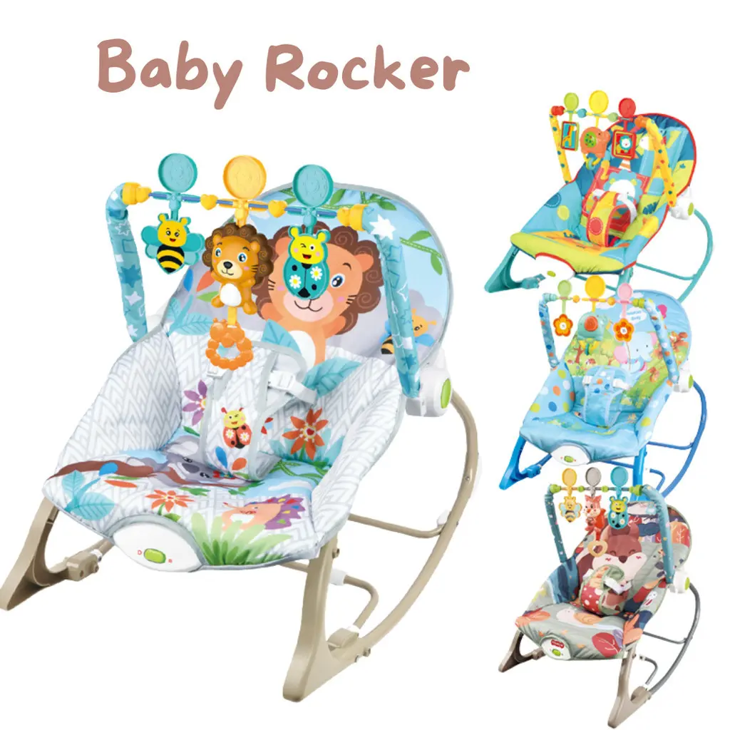 Sg Seller Multi-function 3 in 1 Newborn to Toddler Baby Rocker with Hanging Toy Bar