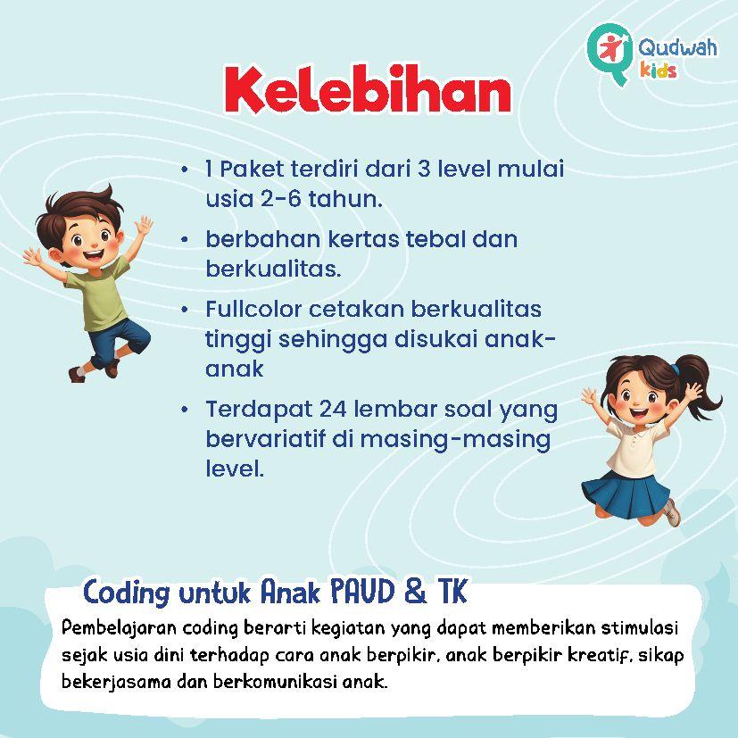 Paket Buku Coding untuk Anak Paud dan Tk isi 3 buku || 3 Buku Coding for kids || Coding untuk anak Tk II Paket Coding Super Lengkap anak usia 3 - 10 Tahun II buku edukasi anak II buku anak tk dan paud Paket Buku Coding untuk Anak Paud dan Tk isi 3 buku || 3 Buku Coding for kids || Coding untuk anak Tk II Paket Coding Super Lengkap anak usia 3 - 10 Tahun II buku edukasi anak II buku anak tk dan paud