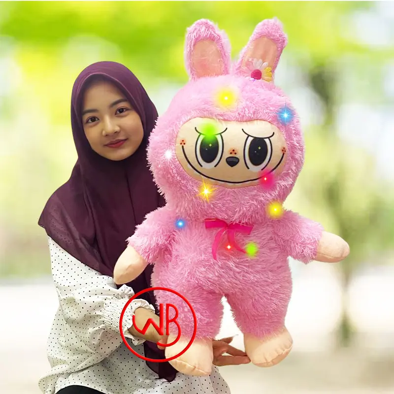 (Dengan Lampu LED) Boneka Labubu The Monsters bisa menyala 2