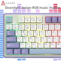 Gambar Ajazz AK870 / AK-870 Tri-Mode Keyboard Gasket Mount With OLED Screen - Purple-No LED, Gift Sw dari TokoTeknoPro Kota Administrasi Jakarta Utara 4 Tokopedia