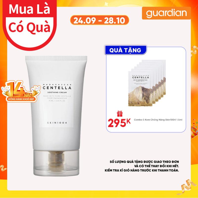 Kem Dưỡng Skin1004 Madagascar Centella Soothing Dưỡng Ẩm Da 75ml | Guardian Store