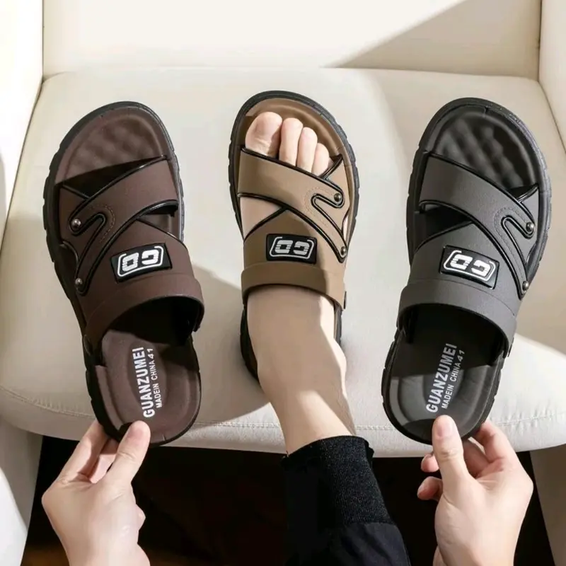 Sandal Slop Pria MK 30 Anti putus Luar ruangan Sandal import Sendal Shoes Karet 2