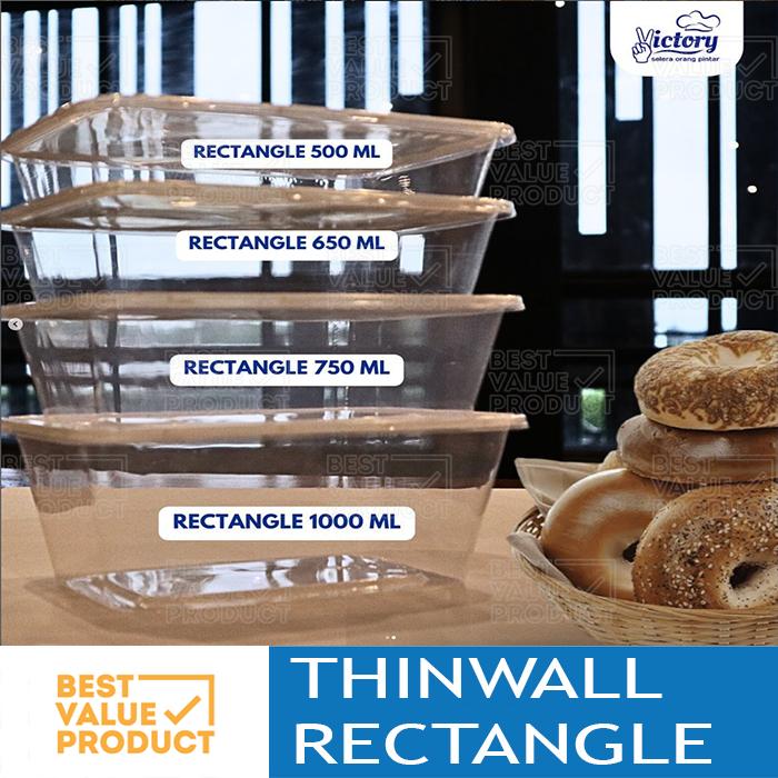 Gambar Thinwall 500 ml / Kotak Makan Plastik / Plastic Container dari bestvalueproduct Kota Bandung Tokopedia