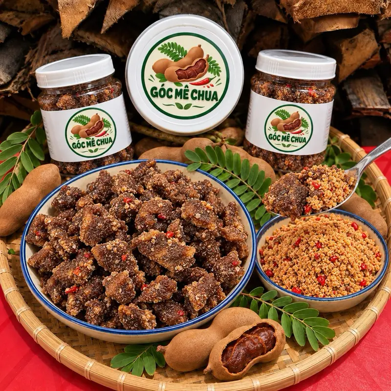 [CHUA NHIỀU] Me Ngào Chua Ngọt Lắc Muối Ớt [Hộp 600g Kèm Muối] Hương Vị Tuổi Thơ [Chua 7 Ngọt 3] Chấm Muối Siêu Ngon
