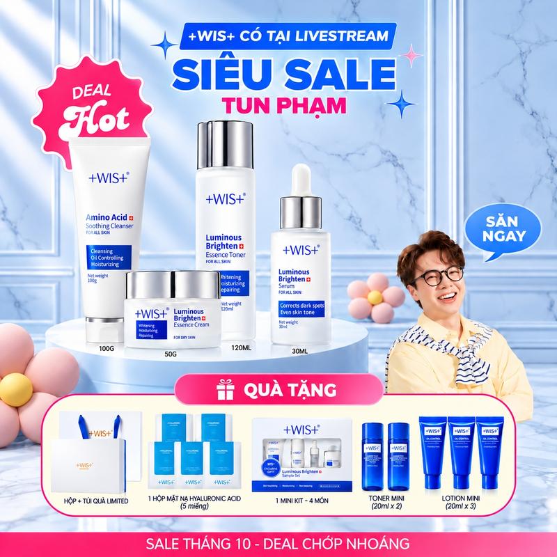CÓ HỘP - Combo Nhả nắng trắng da, Bộ chăm sóc da nhẹ Niacinamide, 577, alpha butin. Bộ sản phẩm chăm sóc da (tinh chất kem 50g*1, tinh chất 30ml*1, tinh chất nước 120ml*1, sữa rửa mặt axit amin 100g*1)