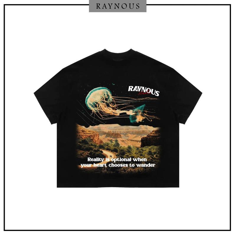 Áo Thun Boxy RAYNOUS "THE ILLUSION" Local Brand Unisex Nam Nữ