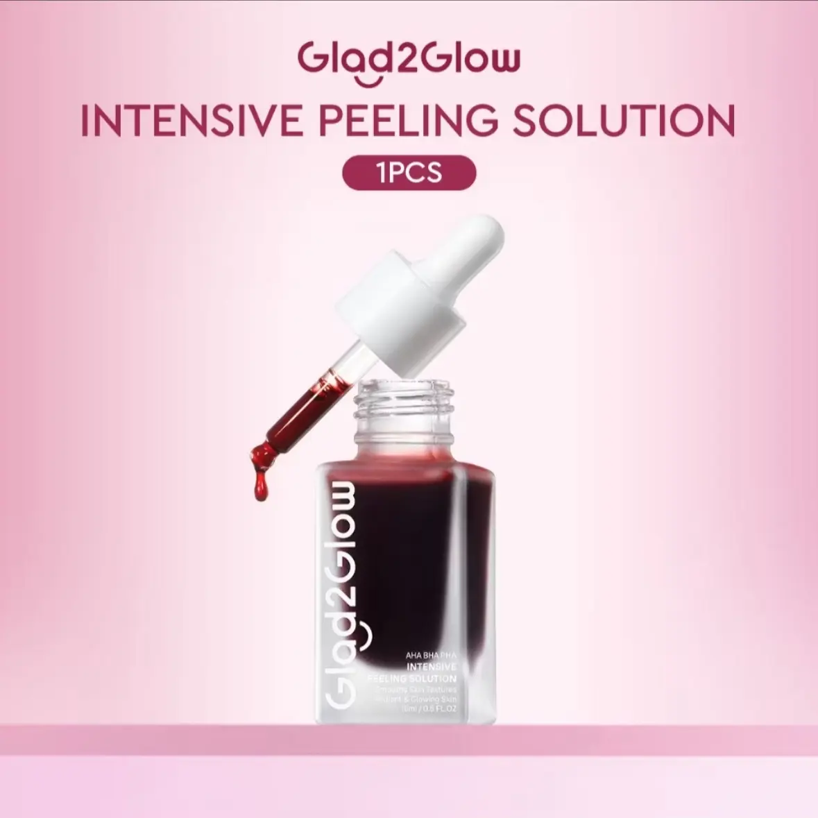 ￼[READY] GLAD2GLOW PEELING SOLUTION 15MI AHA BHA PHA INTENSIVE WAJAH MENCERAHKAN SERUM MEMBANTU MENCERAHKAN BRIGHT CLEAN GLOWING MELEMBUTKAN MERATAKAN TEKSTUR KULIT