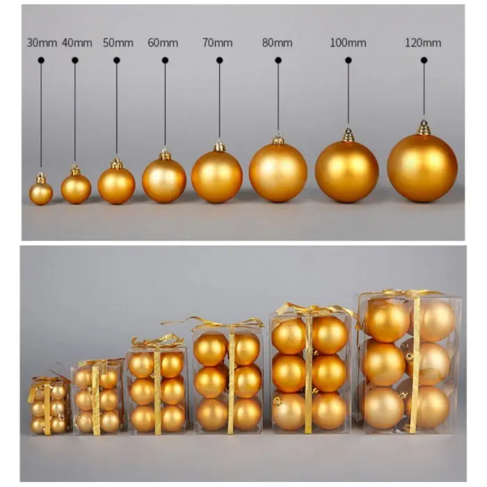 Grosir Bola Natal Isi 6 Hiasan Natal 4Cm 5Cm 6Cm Murah Christmas Ball