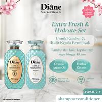Gambar PAKET Moist Diane EXTRA FRESH & HYDRATE Shampoo + Treatment (Conditioner) - Perawatan Rambut & Kulit Kepala Berminyak - Paket Fresh&Hydrate dari Era Official Store Kota Administrasi Jakarta Barat 1 Tokopedia