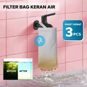 3 PCS Filter bag saringan penjernih air keran polyester non woven felt 1 micron