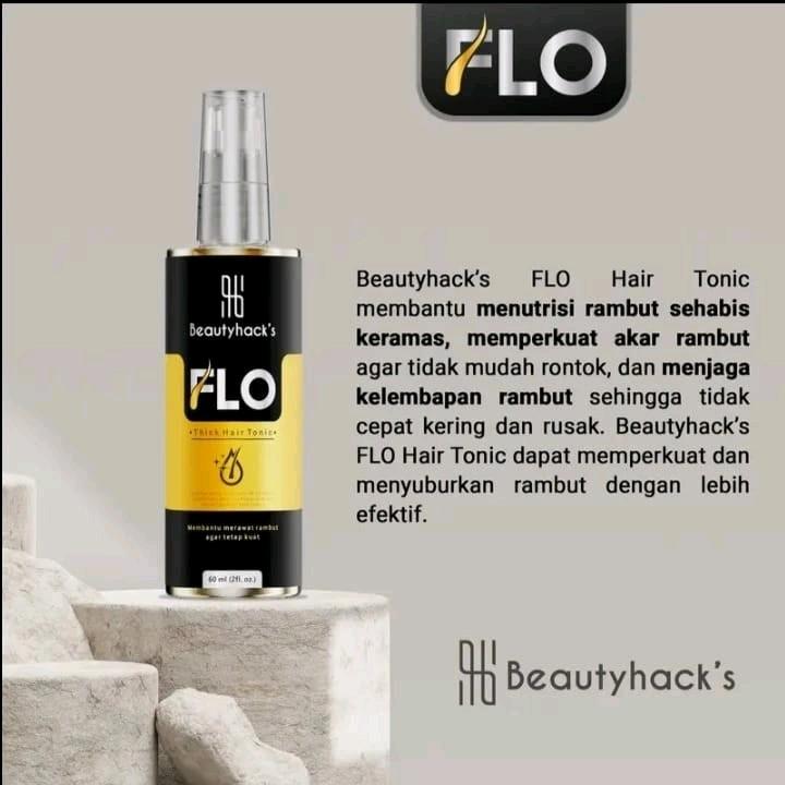 PROMO!! FLO HAIR TONIC 60ml Menumbuhkan Rambut Kebotakan Dan Perawatan Vitamin Rambut Kering Haircare 4