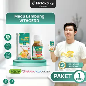 Madu Vitagerd - Herbal Alami Membantu Masalah Gerd Anxiety (Sering Cemas & Insomnia), Asam Lambung, Mual, Muntah - BPOM & HALAL MUI