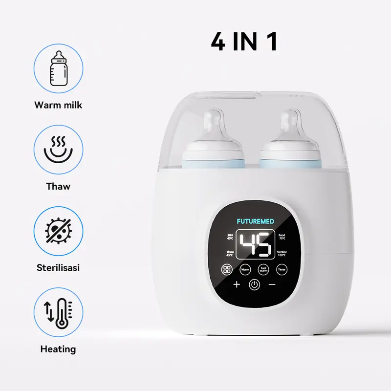 FUTUREMED Smart Multifunction Baby Bottle Warmer & Sterilizer Temperature Control Penghangat botol susu Pemanas Asi Bayi 1
